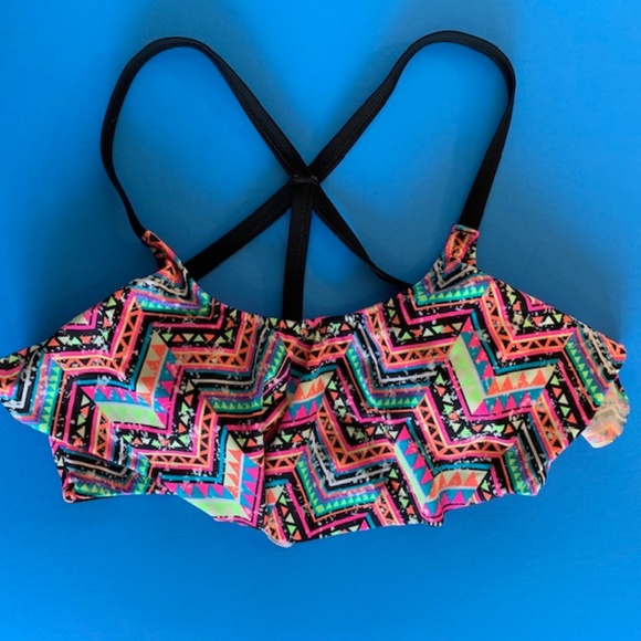 Victoria's Secret Other - VS PINK Strappy Back Flounce Bikini top sz s/p